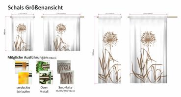 Schlaufenschal Vorhang Allium 24 - blanco Cappuccino - brau - viele Farben